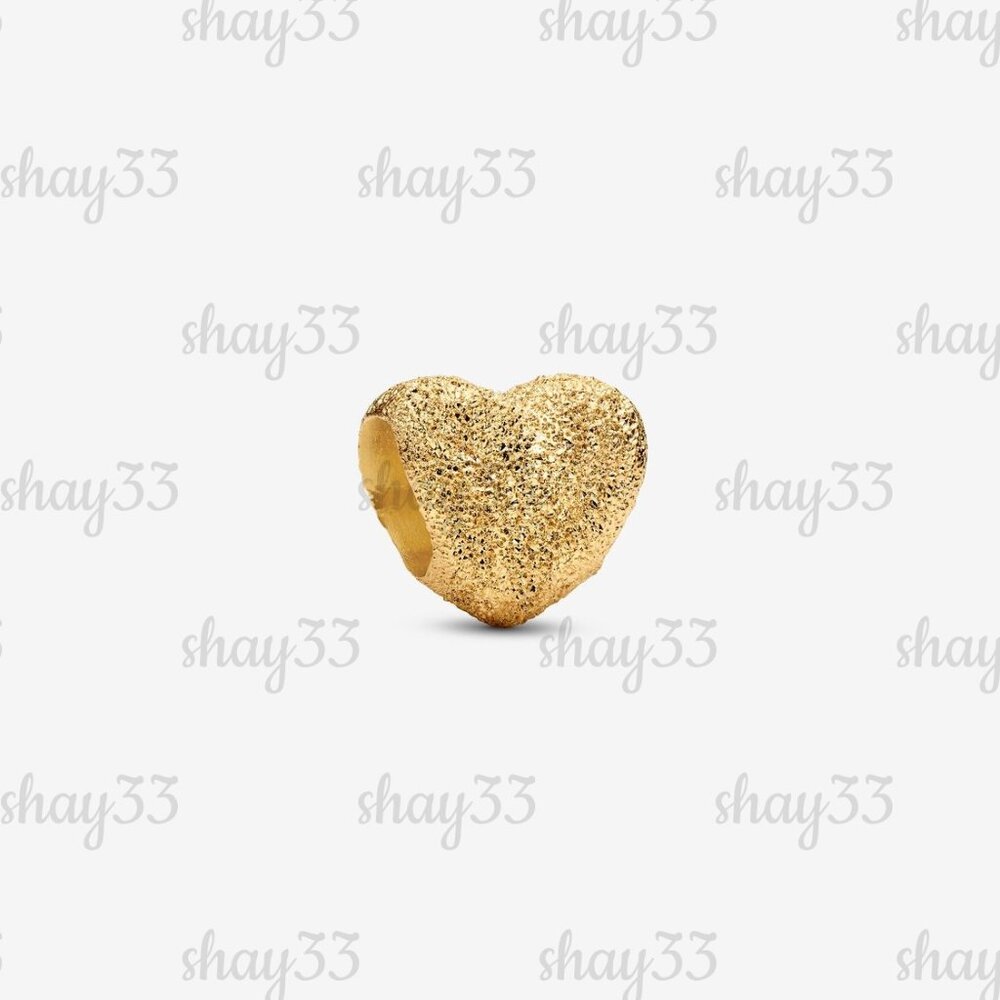 Pandora Textured Heart Mini Charm